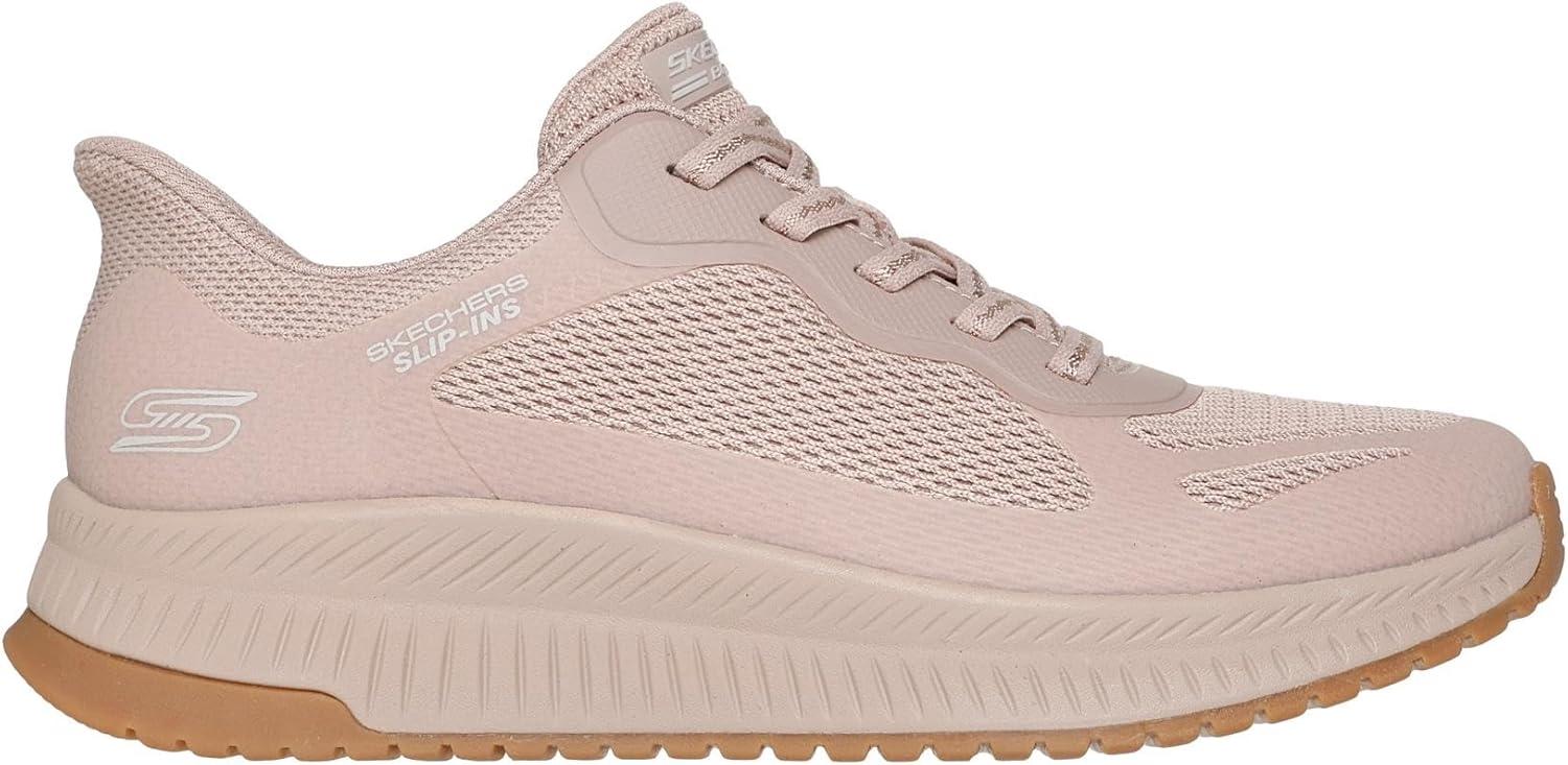 image:imageSkechers Womens Hands Free Slipins Bobs Squad 4 Staple LookNatural Mesh