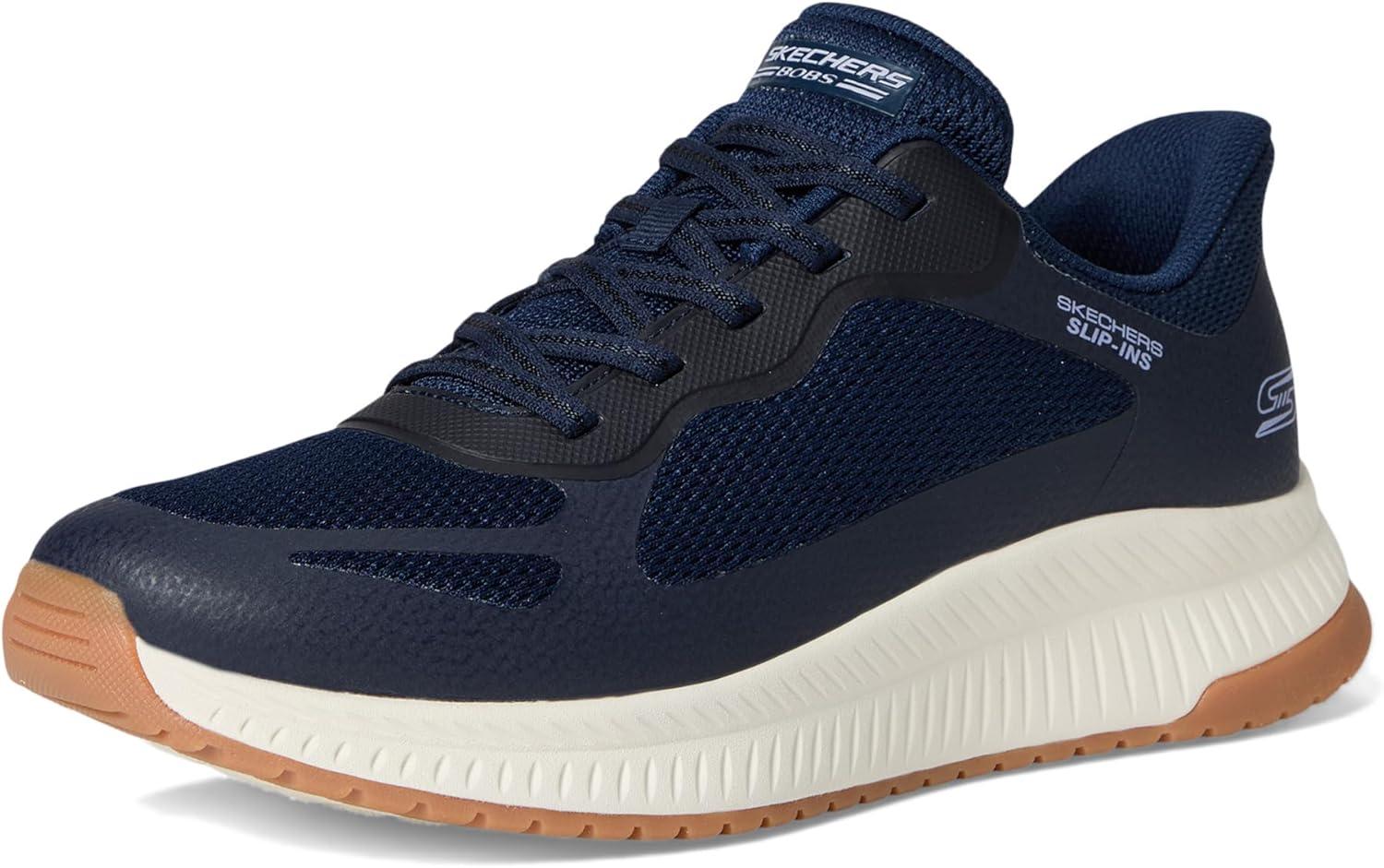 image:imageSkechers Womens Hands Free Slipins Bobs Squad 4 Staple LookNavy Mesh