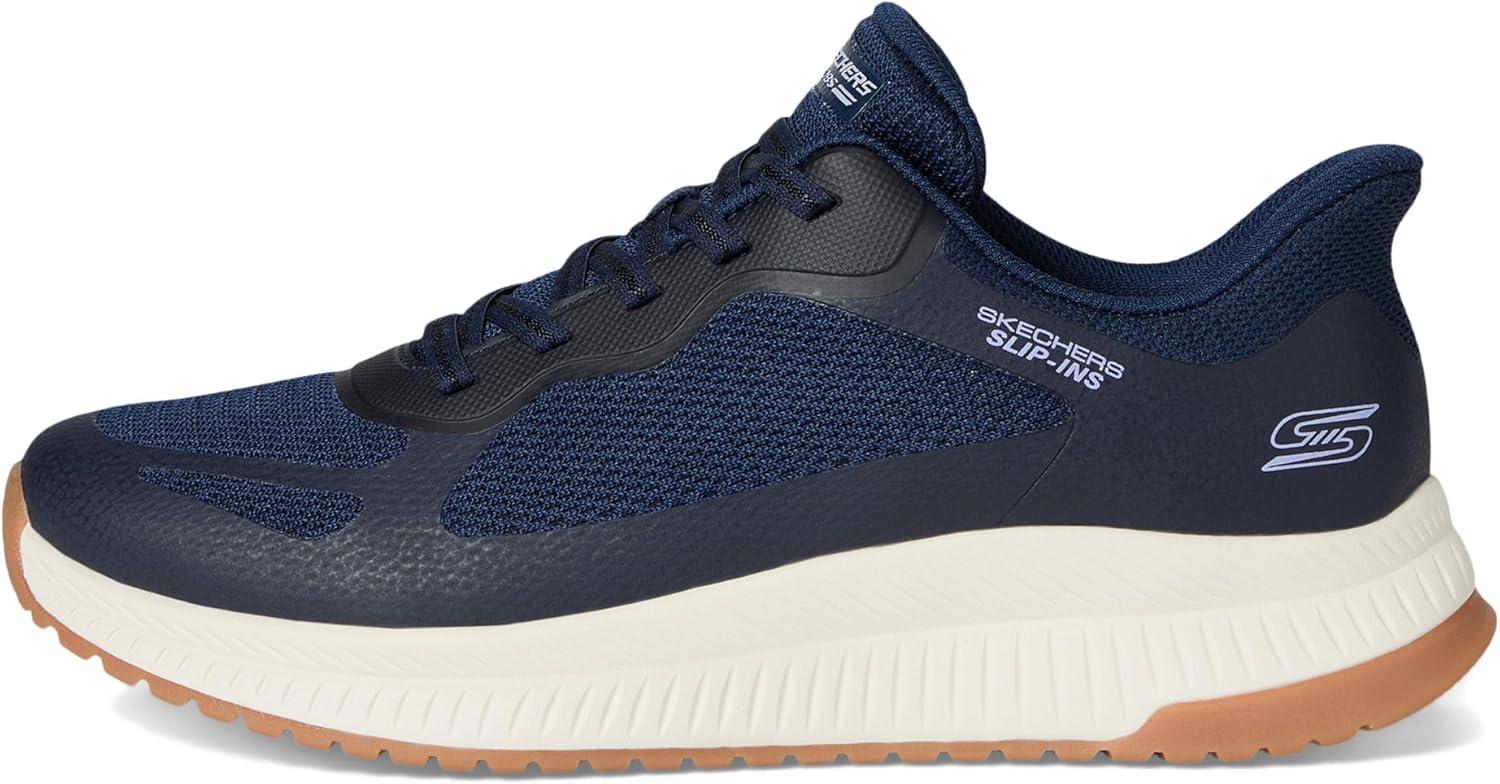 image:imageSkechers Womens Hands Free Slipins Bobs Squad 4 Staple LookNavy Mesh