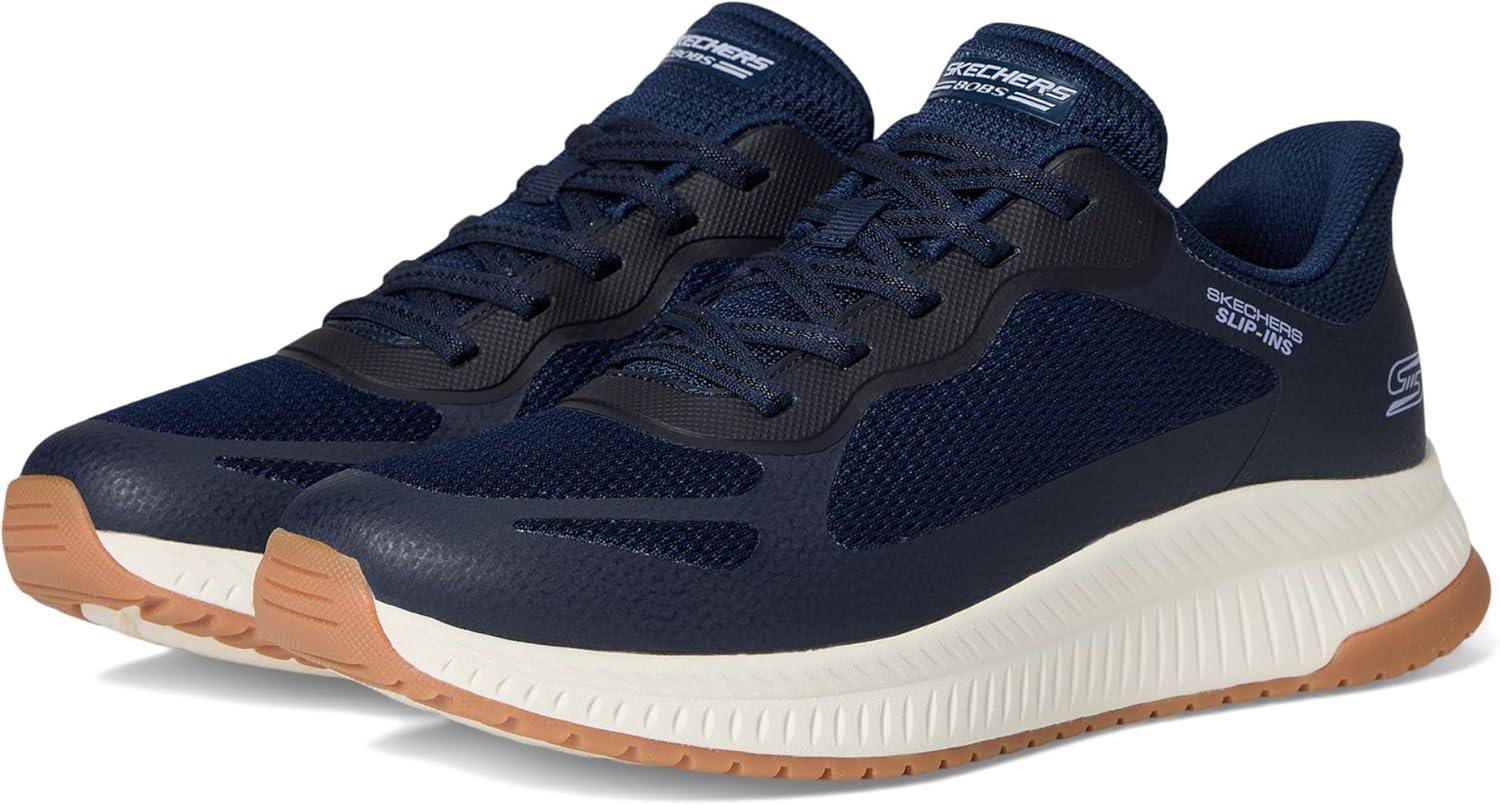 image:imageSkechers Womens Hands Free Slipins Bobs Squad 4 Staple LookNavy Mesh