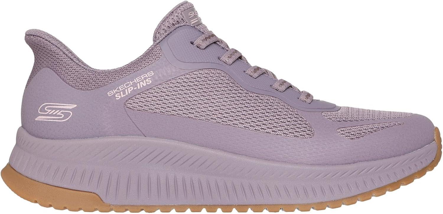 image:imageSkechers Womens Hands Free Slipins Bobs Squad 4 Staple LookPettrot Purrple