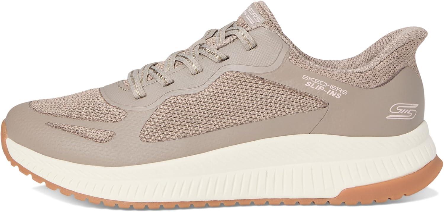 image:imageSkechers Womens Hands Free Slipins Bobs Squad 4 Staple LookTaupe