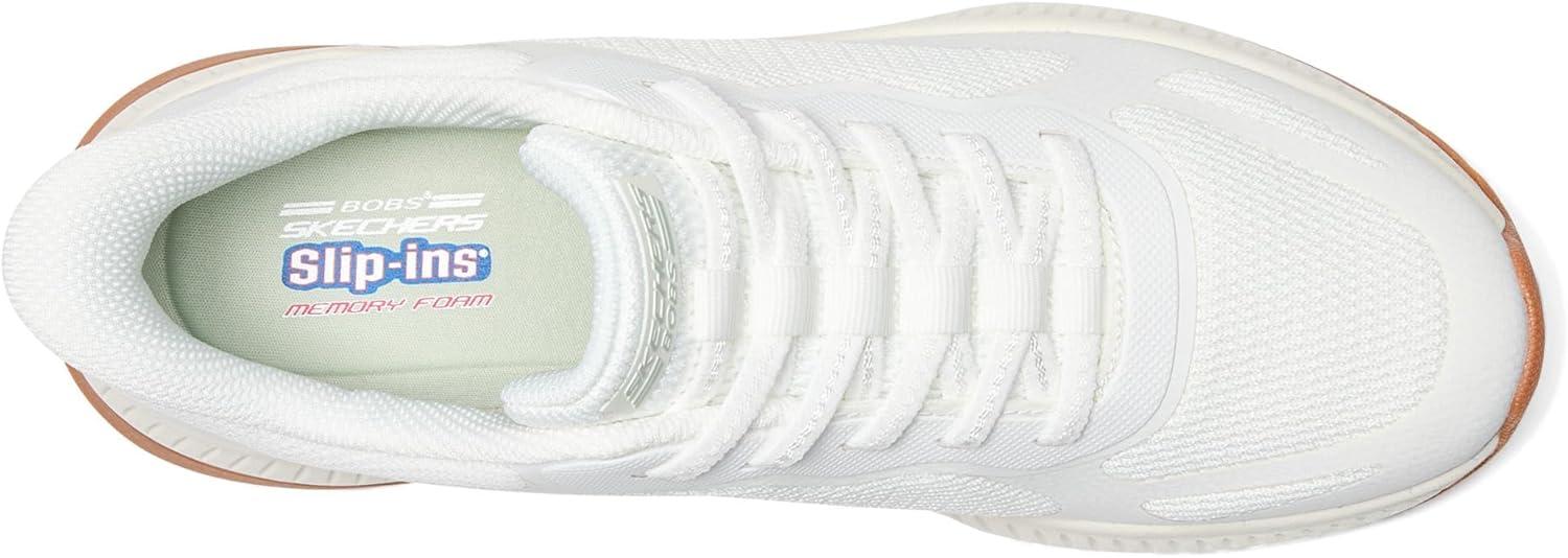 image:imageSkechers Womens Hands Free Slipins Bobs Squad 4 Staple LookWhite