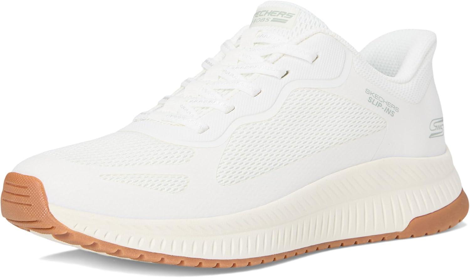 image:imageSkechers Womens Hands Free Slipins Bobs Squad 4 Staple LookWhite