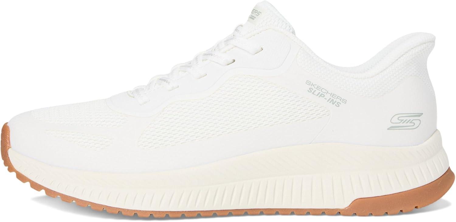 image:imageSkechers Womens Hands Free Slipins Bobs Squad 4 Staple LookWhite