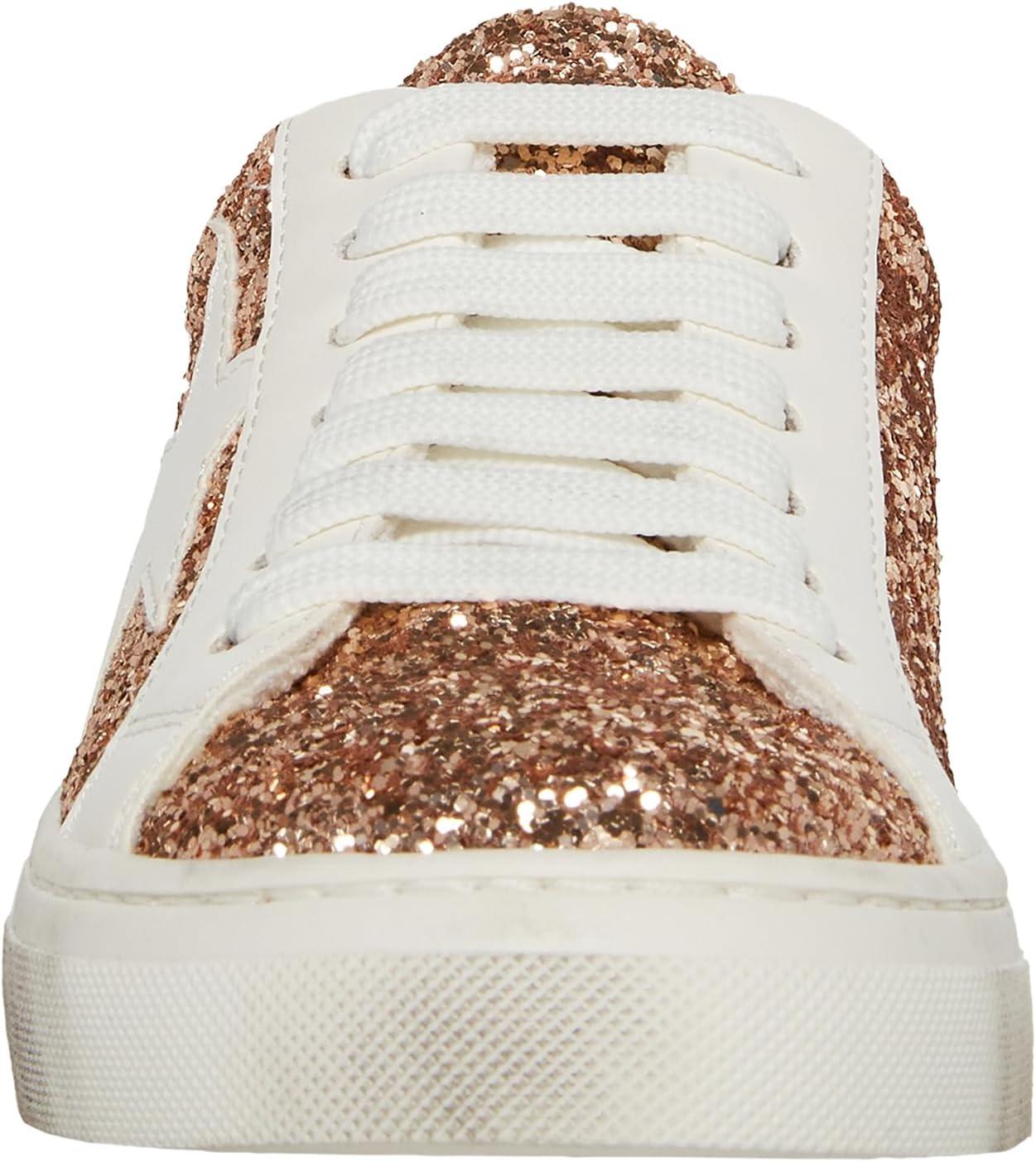 image:imageSteve Madden Womens Rezume SneakerRose Gold Glitter