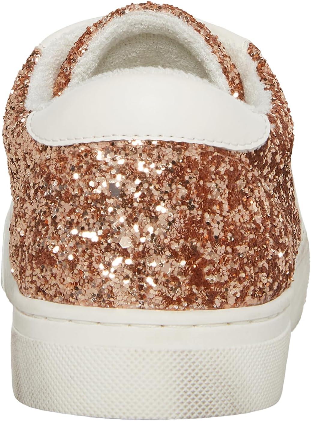 image:imageSteve Madden Womens Rezume SneakerRose Gold Glitter