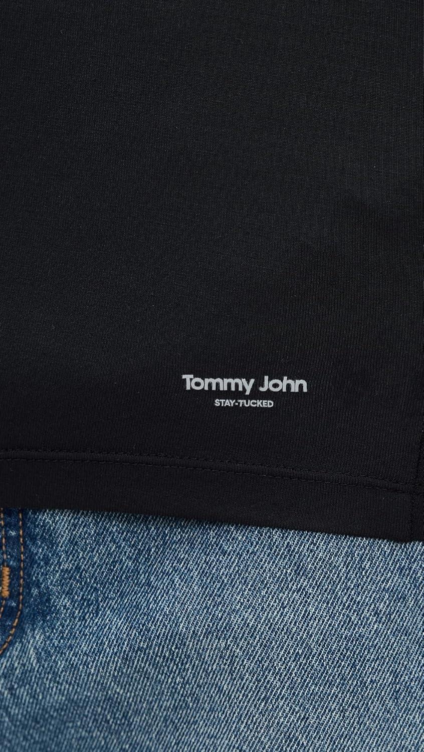 image:imageTommy John Mens Crew Neck StayTucked Undershirt 3PackBlack