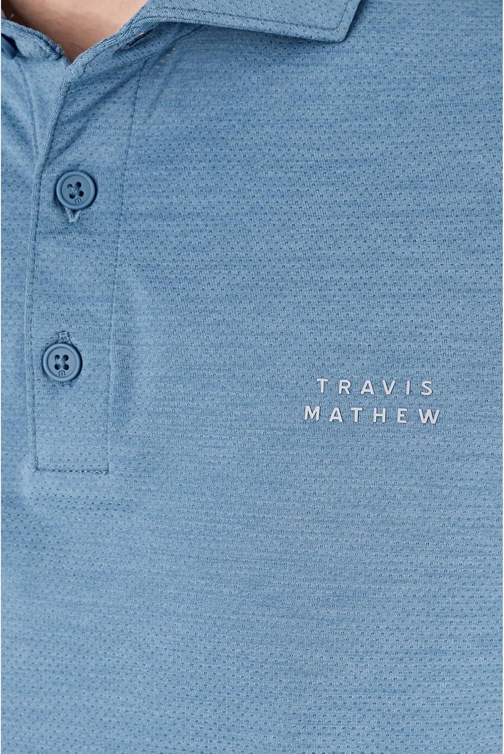 image:imageTravisMathew Mens Heater Active PoloBlue Horizon