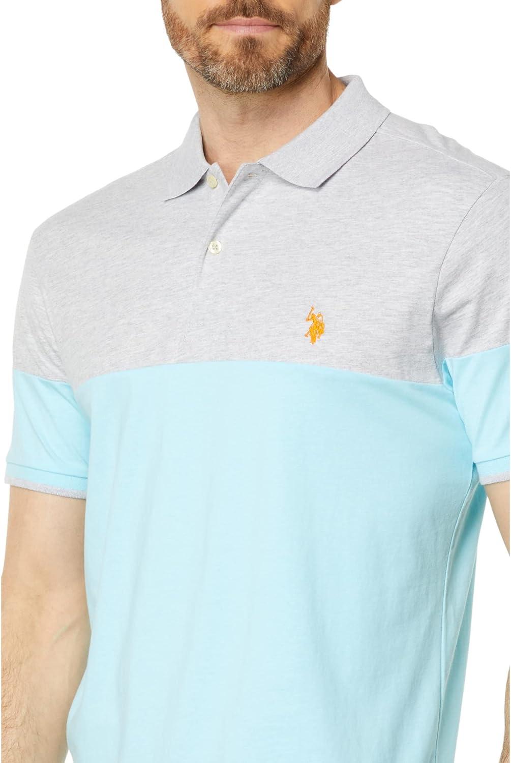 image:imageUS POLO ASSN ColorBlock Small Pony Jersey PoloTent Blue