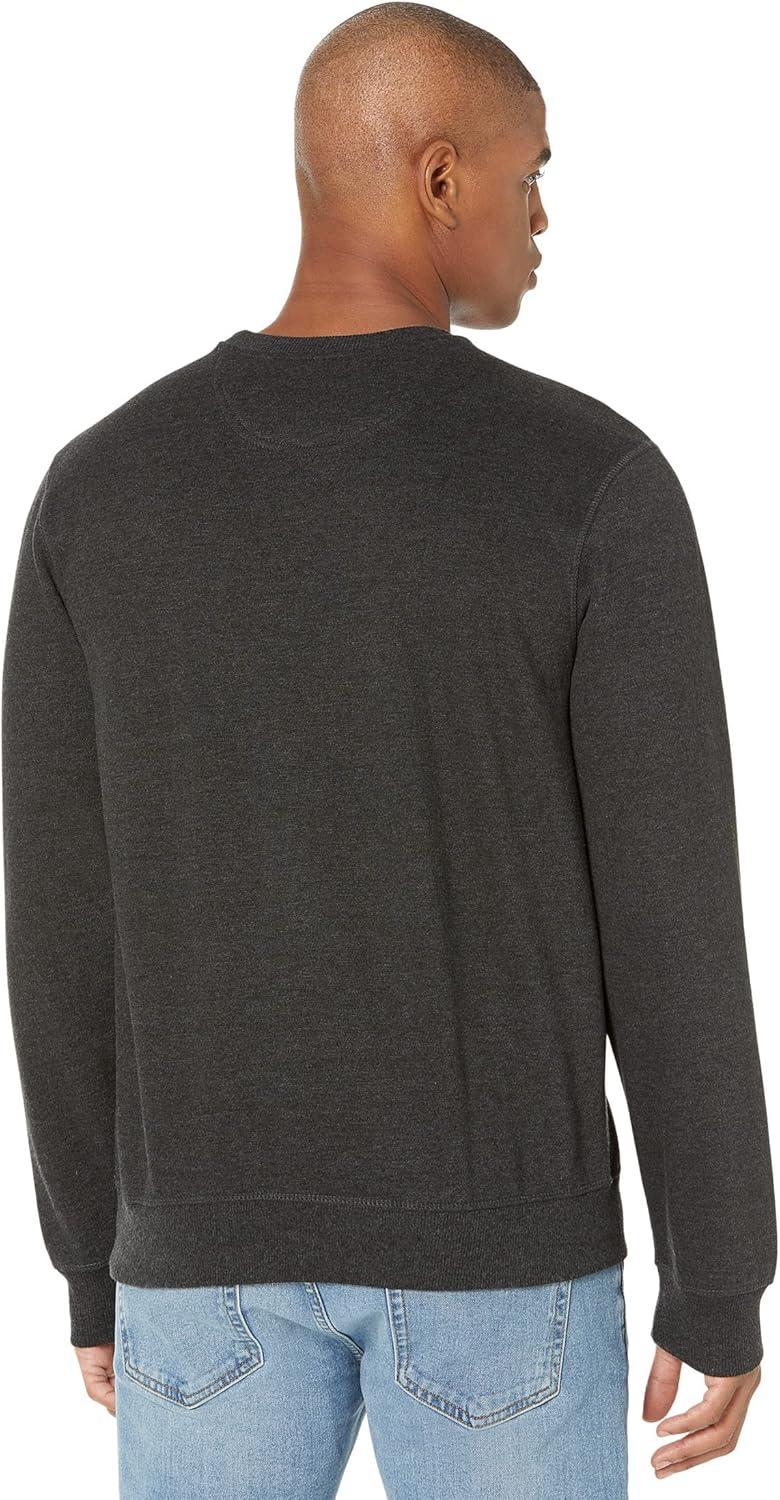 image:imageUS Polo Assn mens Long Sleeve Popover Crew Neck Fleece SweatshirtBlack Heather