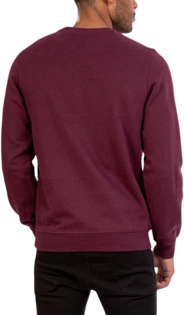 image:imageUS Polo Assn mens Long Sleeve Popover Crew Neck Fleece SweatshirtBurgundy Heather
