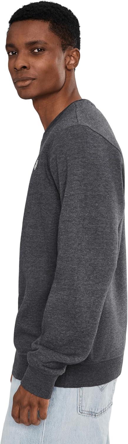 image:imageUS Polo Assn mens Long Sleeve Popover Crew Neck Fleece SweatshirtDark Heather Grey