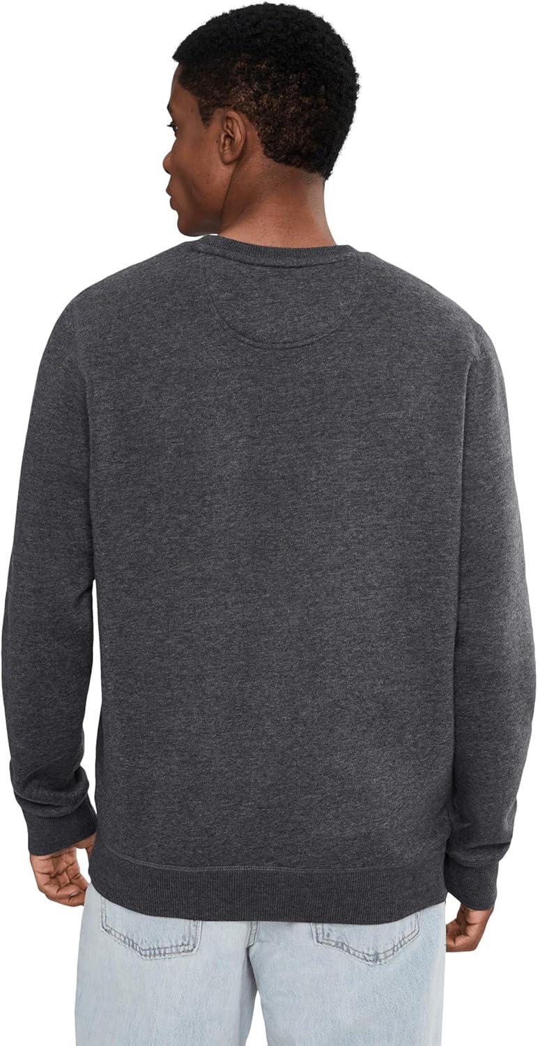 image:imageUS Polo Assn mens Long Sleeve Popover Crew Neck Fleece SweatshirtDark Heather Grey