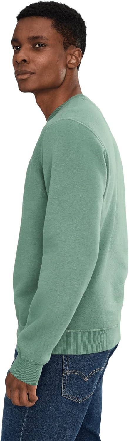 image:imageUS Polo Assn mens Long Sleeve Popover Crew Neck Fleece SweatshirtEvening Cactus