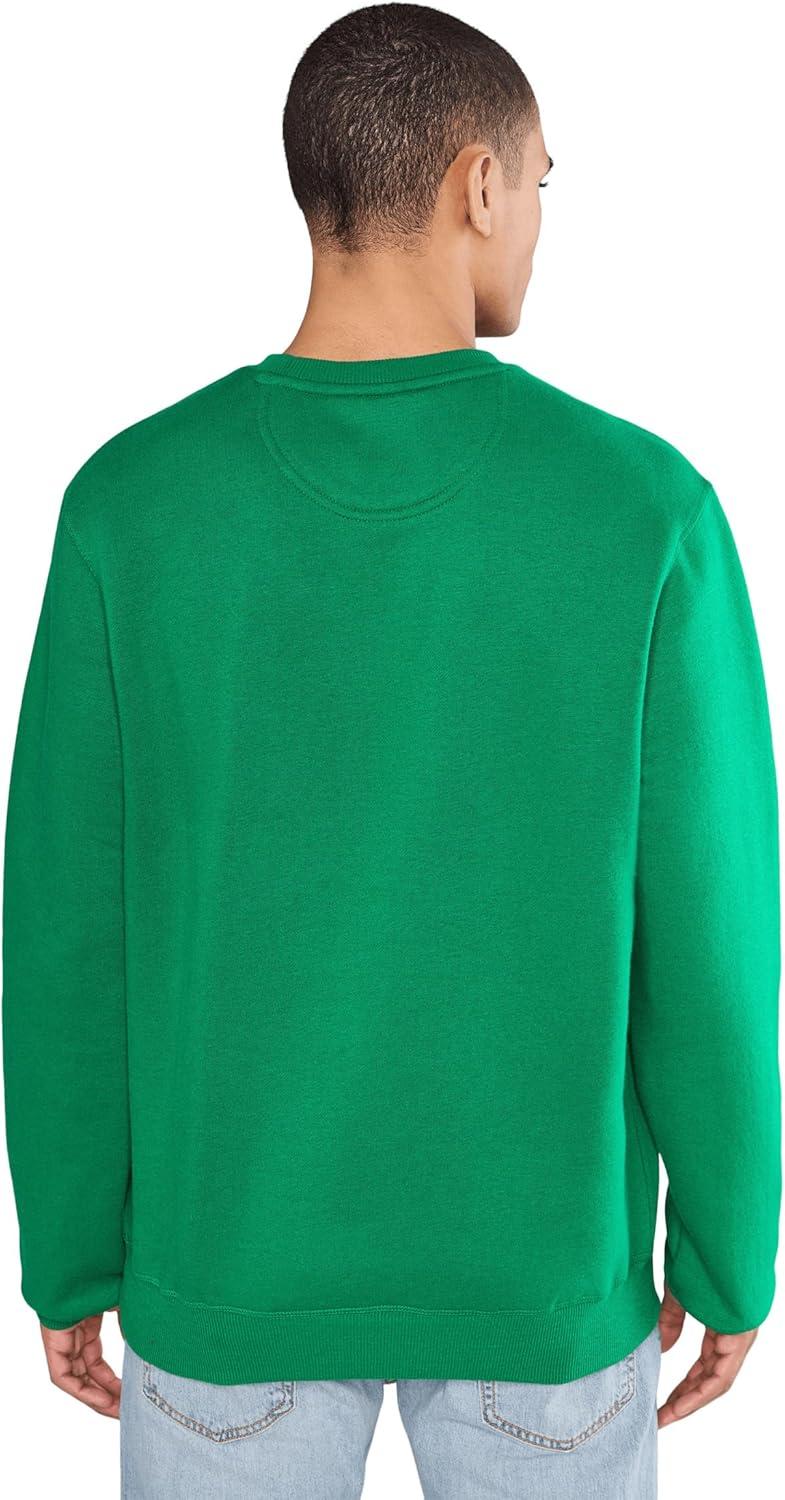 image:imageUS Polo Assn mens Long Sleeve Popover Crew Neck Fleece SweatshirtGreen Jacket