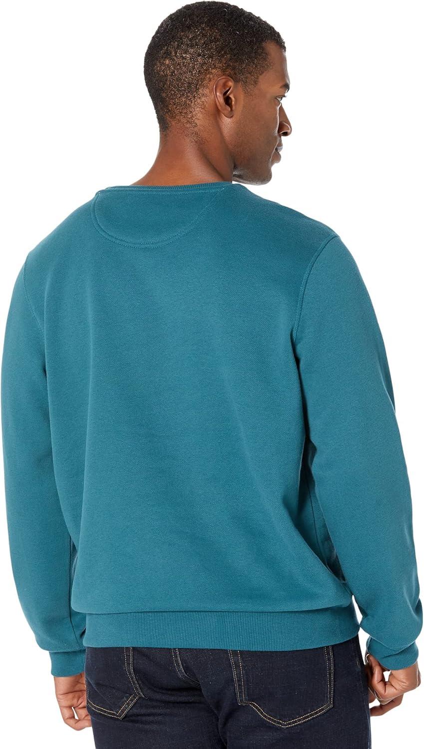 image:imageUS Polo Assn mens Long Sleeve Popover Crew Neck Fleece SweatshirtHudson Teal