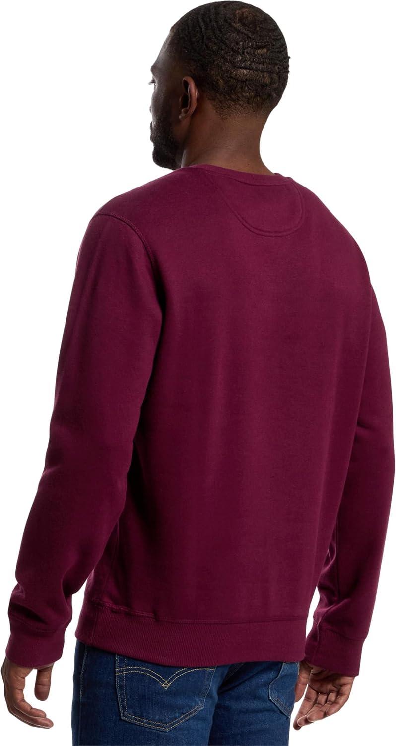 image:imageUS Polo Assn mens Long Sleeve Popover Crew Neck Fleece SweatshirtMaroon Banner