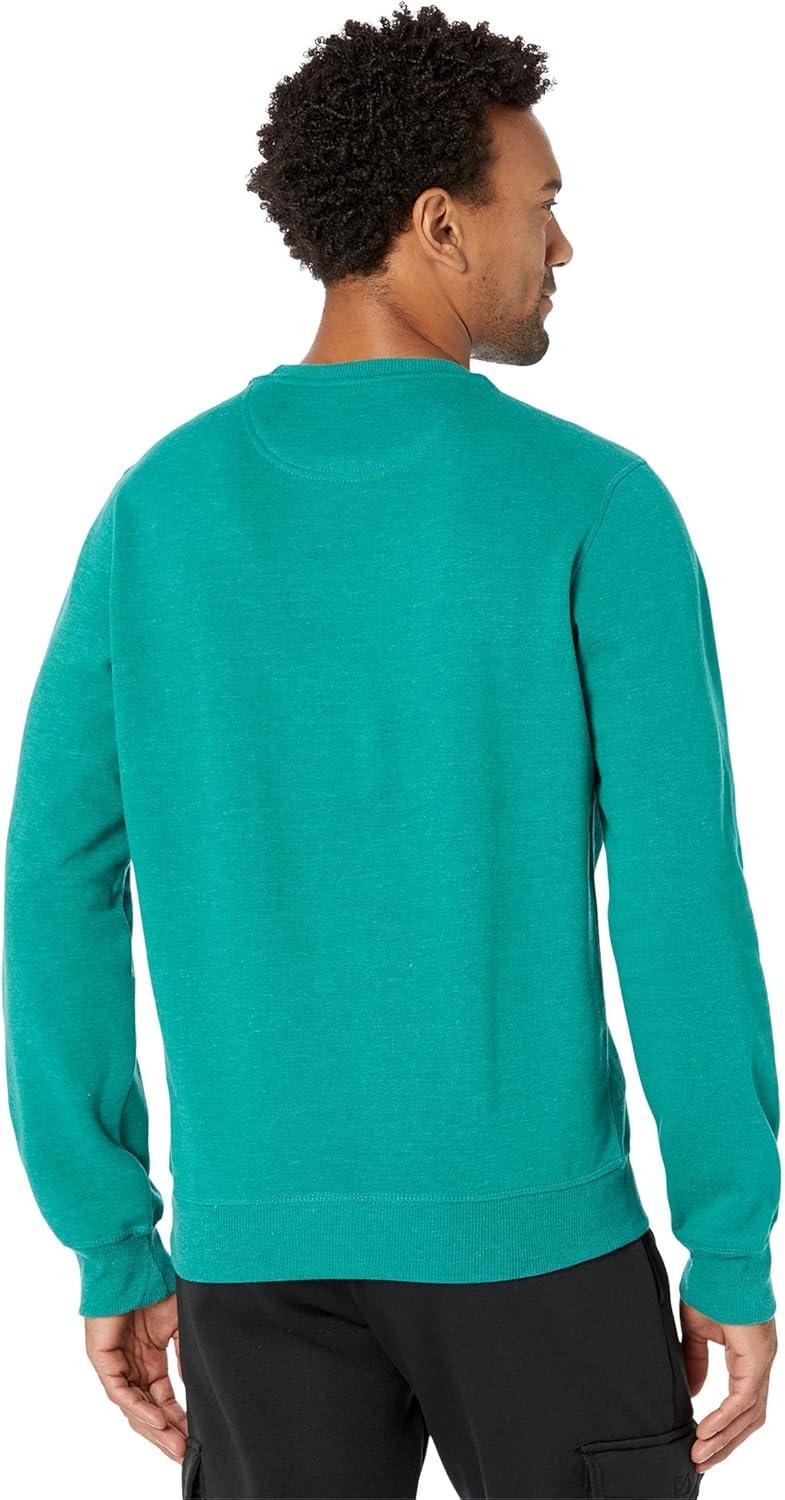 image:imageUS Polo Assn mens Long Sleeve Popover Crew Neck Fleece SweatshirtPeacock Heather