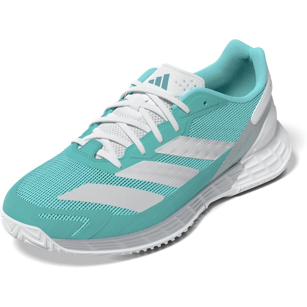 image:imageAdidas Womens Defiant Speed 2 TennisFlash AquaSilver MetallicMint Ton