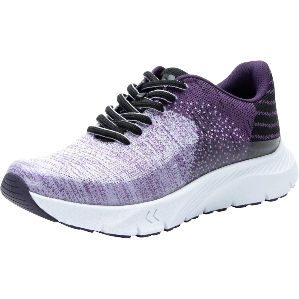 image:imageAlegria Women Revl ReBounce Sneakers Shoes Knitted Lightweight Athletic Walking Tennis ShoeOmbre Plum