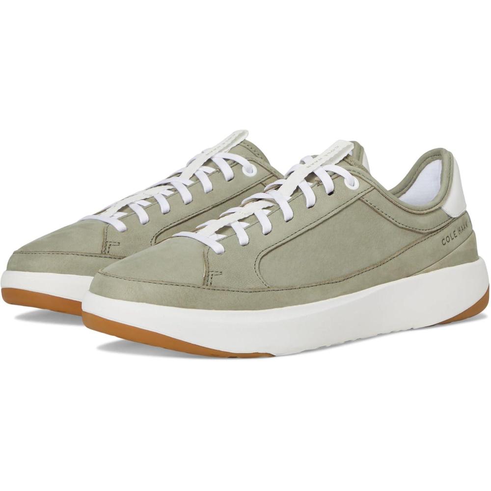 image:imageCole Haan Womens Grandpro All Day Court Leather SneakersShadow NubuckWhite