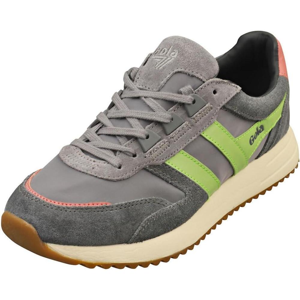 image:imageGola Womens Daytona MirrorSneakerAshPatina GreenCoral Pink