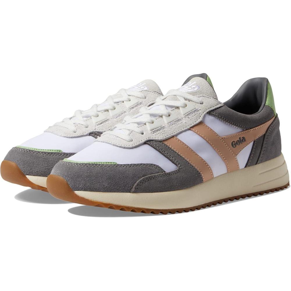 image:imageGola Womens Daytona MirrorSneakerWhite Pearl Pink Patina Green