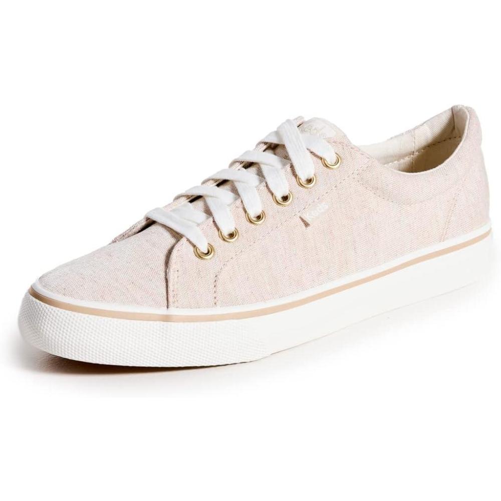 image:imageKeds Womens Jump Kick LeatherSneakerOatmeal Linen Fleck