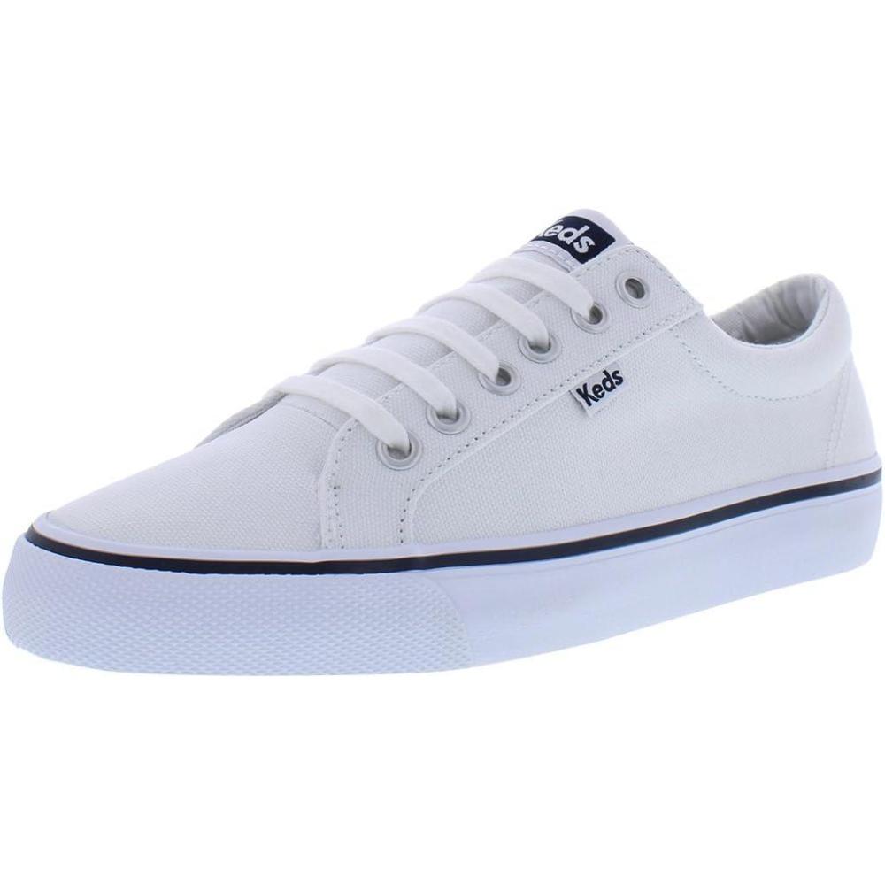 image:imageKeds Womens Jump Kick LeatherSneakerWhiteNavy Stripe