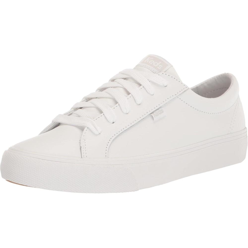 image:imageKeds Womens Jump Kick LeatherSneakerWhiteWhite