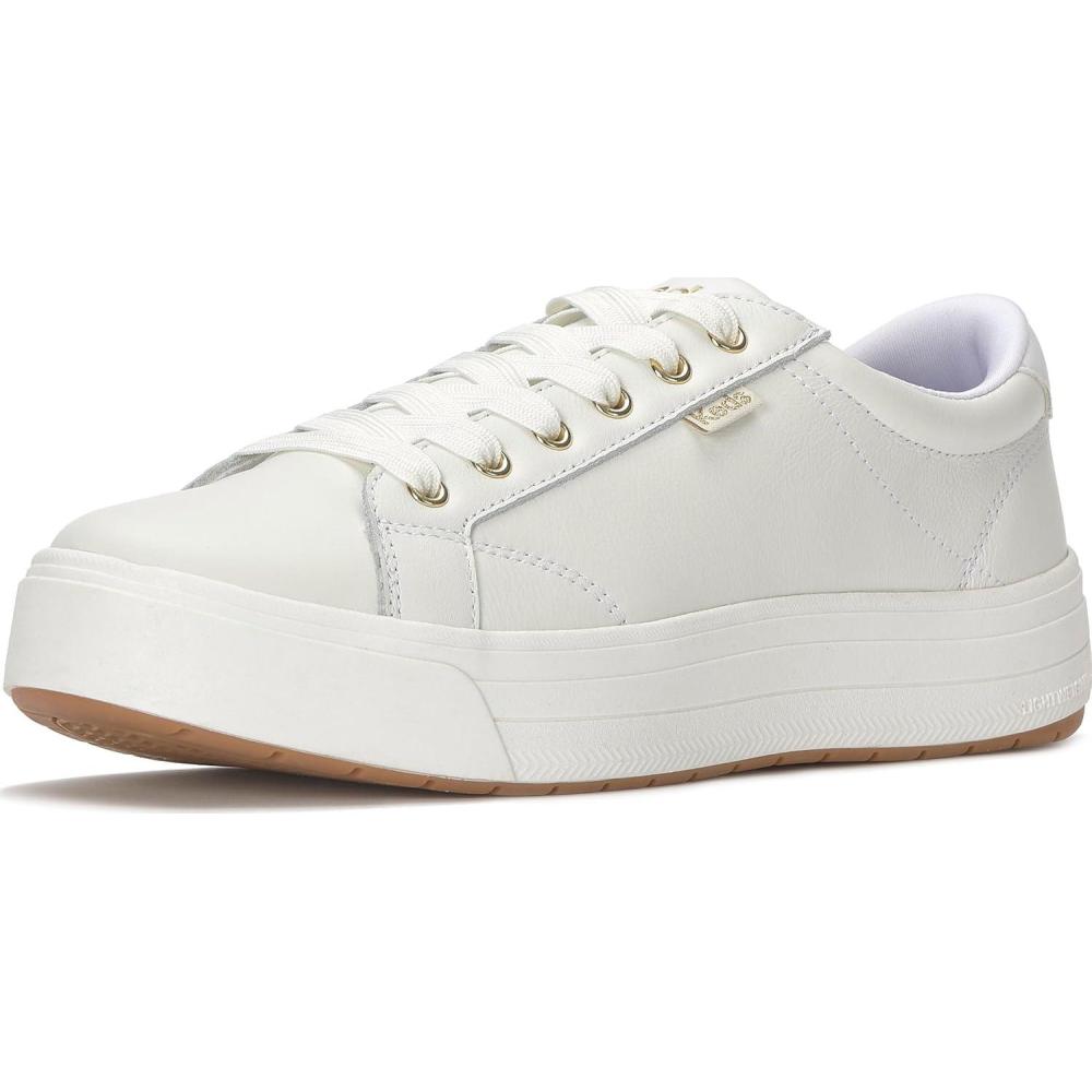 image:imageKeds Womens Park Lace Up SneakersWhite Leather