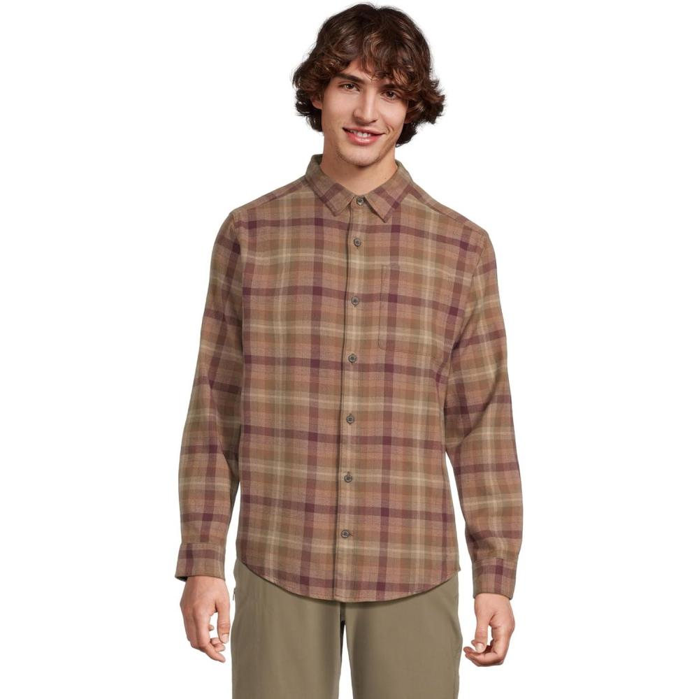 image:imageRoyal Robbins Mens Lieback Organic Cotton Flannel Long SleeveDusty Olive Dipsea Pld
