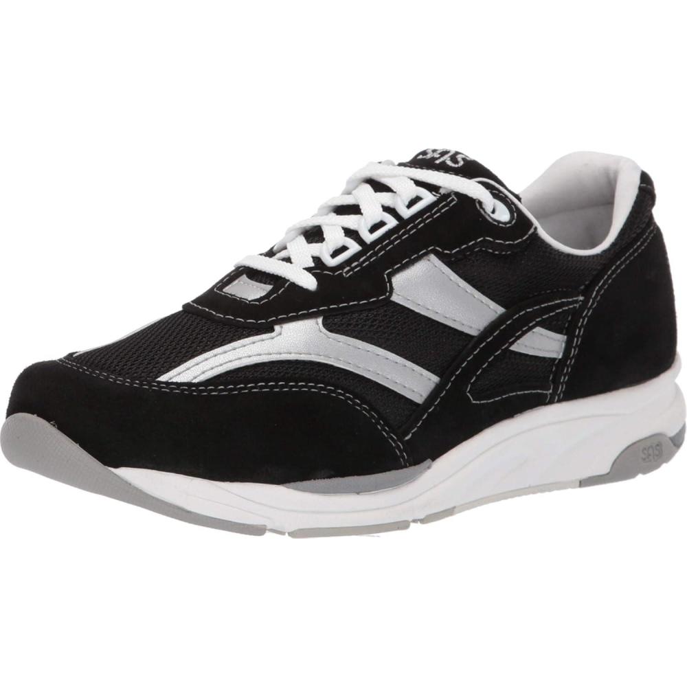 image:imageSAS Womens Tour Mesh Lace Up SneakerBlackSilver