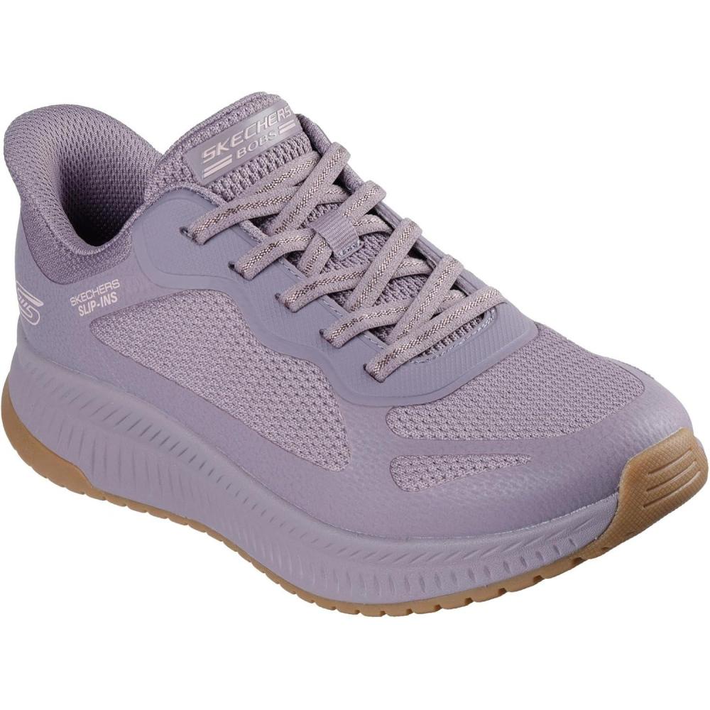image:imageSkechers Womens Hands Free Slipins Bobs Squad 4 Staple LookPettrot Purrple