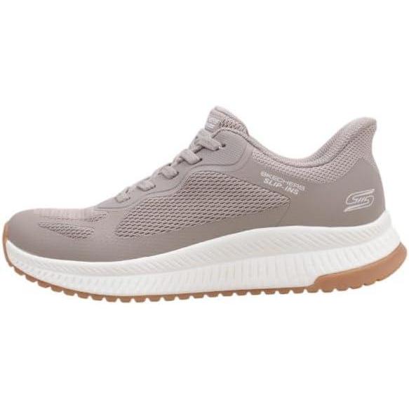 image:imageSkechers Womens Hands Free Slipins Bobs Squad 4 Staple LookTaupe