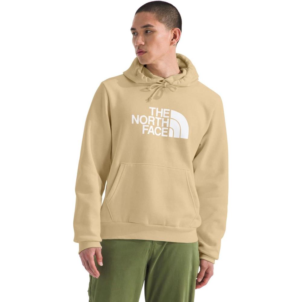 image:imageThe North Face mens Evolution Half Dome Hoodie  Adventure Ready Hood With Adjustable Drawcord Kangaroo Hand PocketKhaki Stone