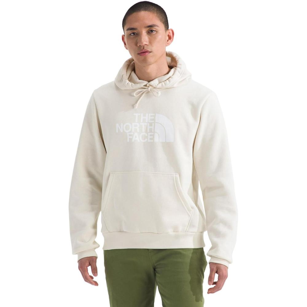 image:imageThe North Face mens Evolution Half Dome Hoodie Adventure Ready Hood With Adjustable Drawcord Kangaroo Hand PocketWhite Dune