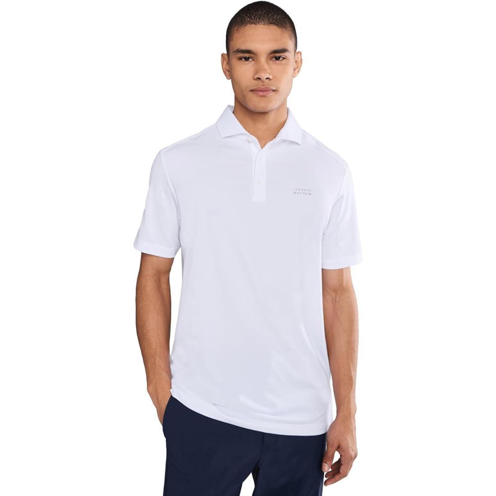 image:imageTravisMathew Mens Heater Active PoloWhite