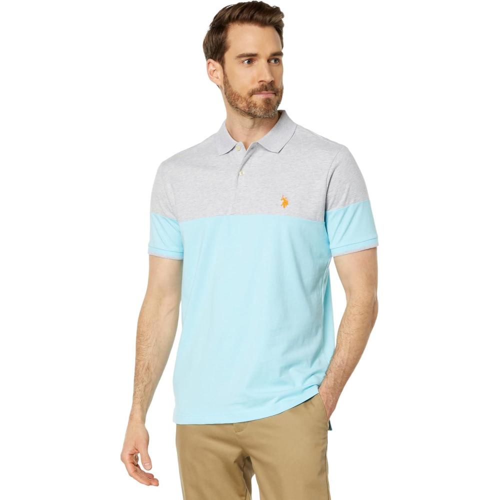 image:imageUS POLO ASSN ColorBlock Small Pony Jersey PoloTent Blue