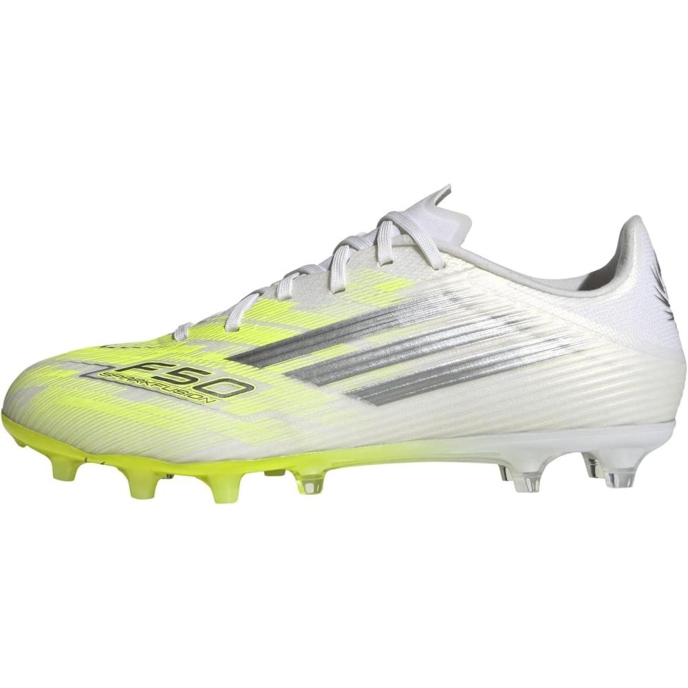 image:imageadidas Womens F50 Sparkfusion League Low Firm GroundArtificiaWhiteWhiteIron Metallic
