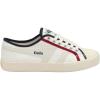 Off White Navy Deep Red