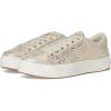 Gold Metallic Snake Foil Suede