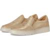 Micro-perforation Gold Metallic Suede