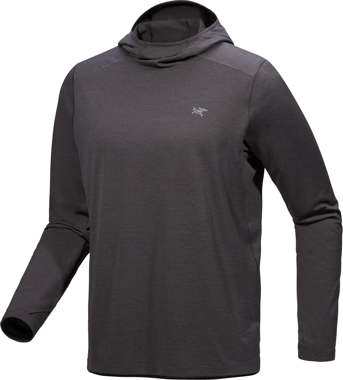 image:imageArcteryx Cormac Hoody Mens UPF 40 Hoody for HighOutput Activities Black Heather XXLarge