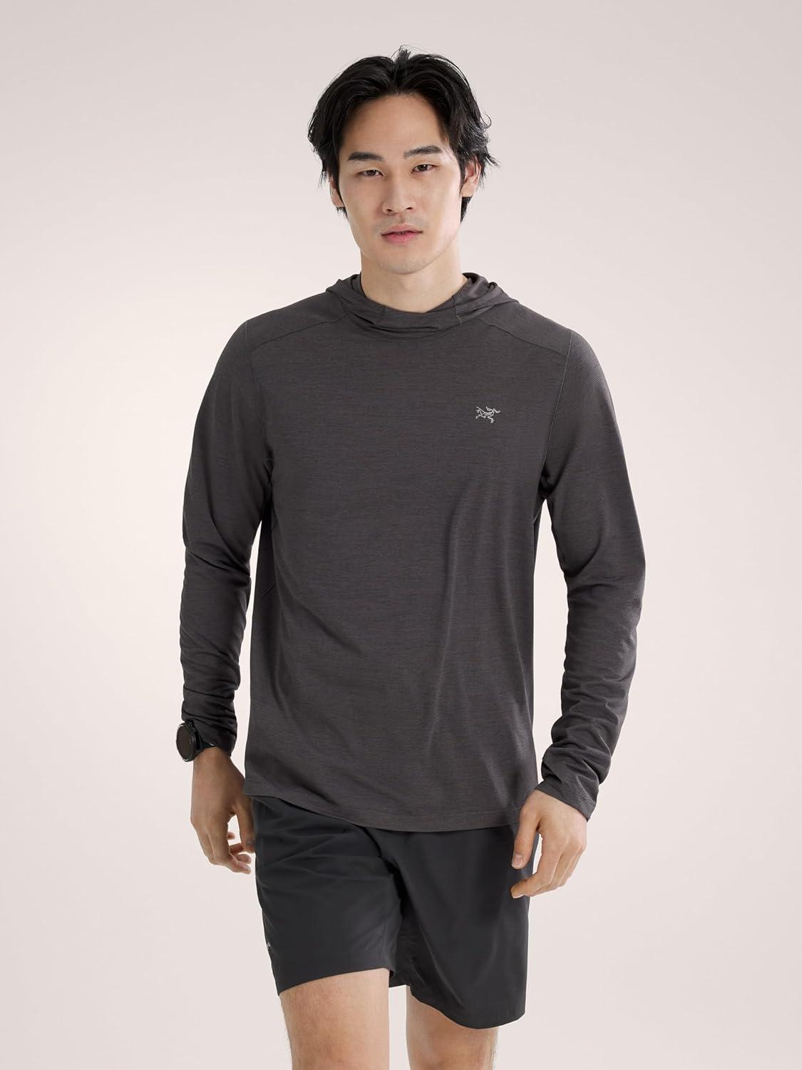 image:imageArcteryx Cormac Hoody Mens UPF 40 Hoody for HighOutput Activities Black Heather XXLarge