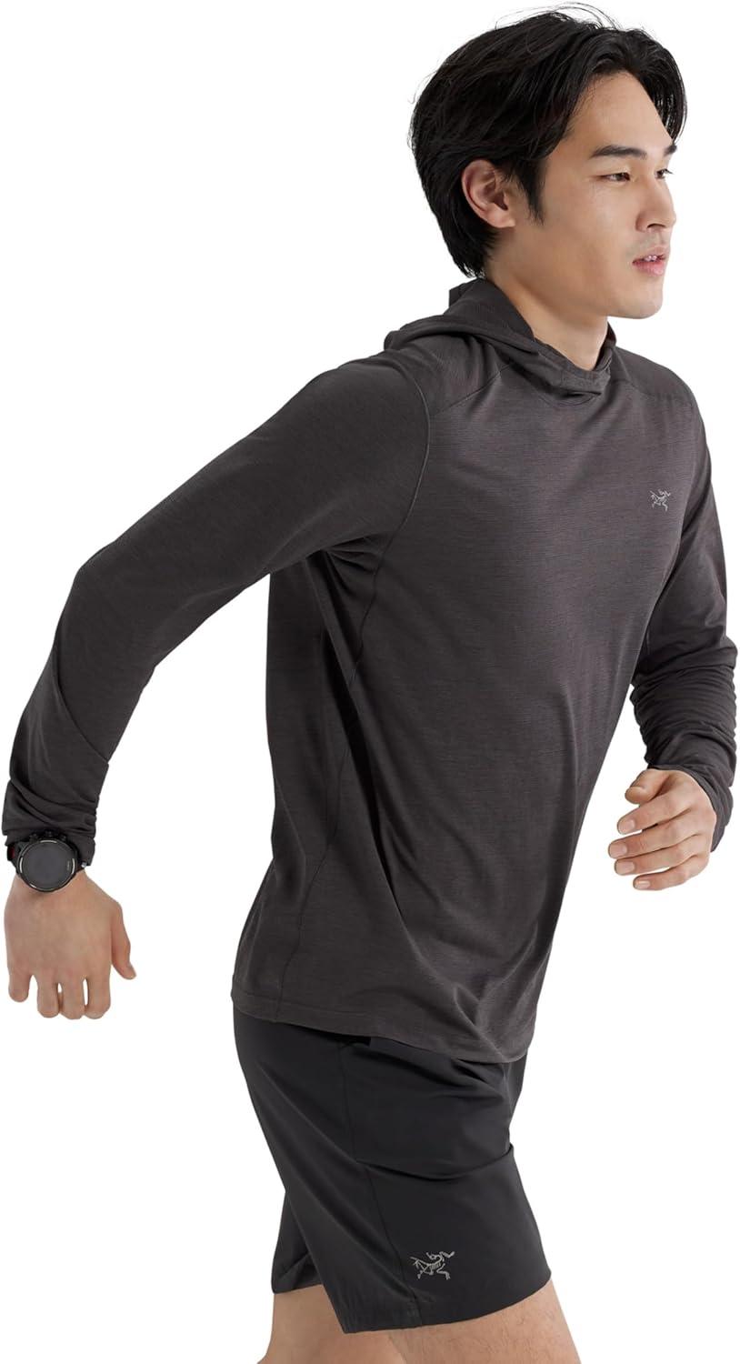 image:imageArcteryx Cormac Hoody Mens UPF 40 Hoody for HighOutput Activities Black Heather XXLarge