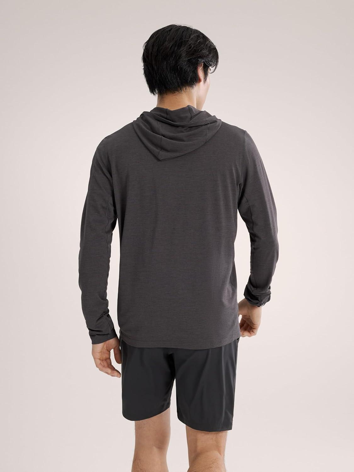 image:imageArcteryx Cormac Hoody Mens UPF 40 Hoody for HighOutput Activities Black Heather XXLarge
