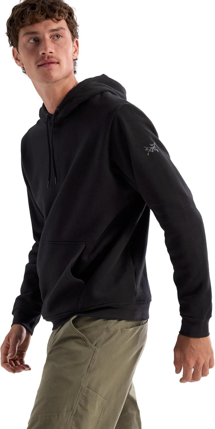 image:imageArcteryx Emblem Fleece Hoody Mens Comfortable Hoody in An Organic Cotton BlendBlack