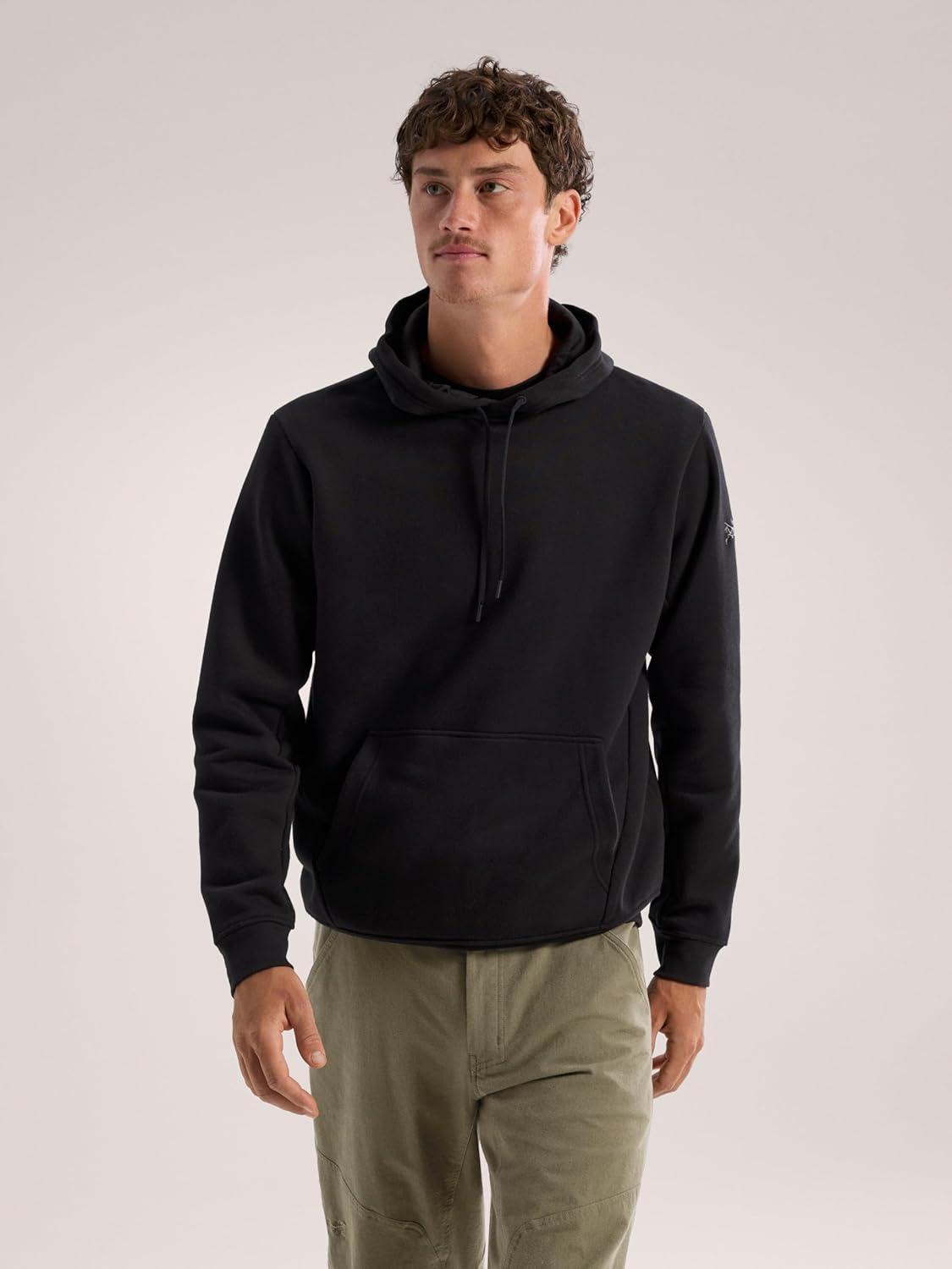 image:imageArcteryx Emblem Fleece Hoody Mens Comfortable Hoody in An Organic Cotton BlendBlack